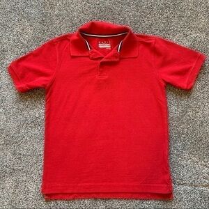 Basic Editions Red Polo Top - M (8)